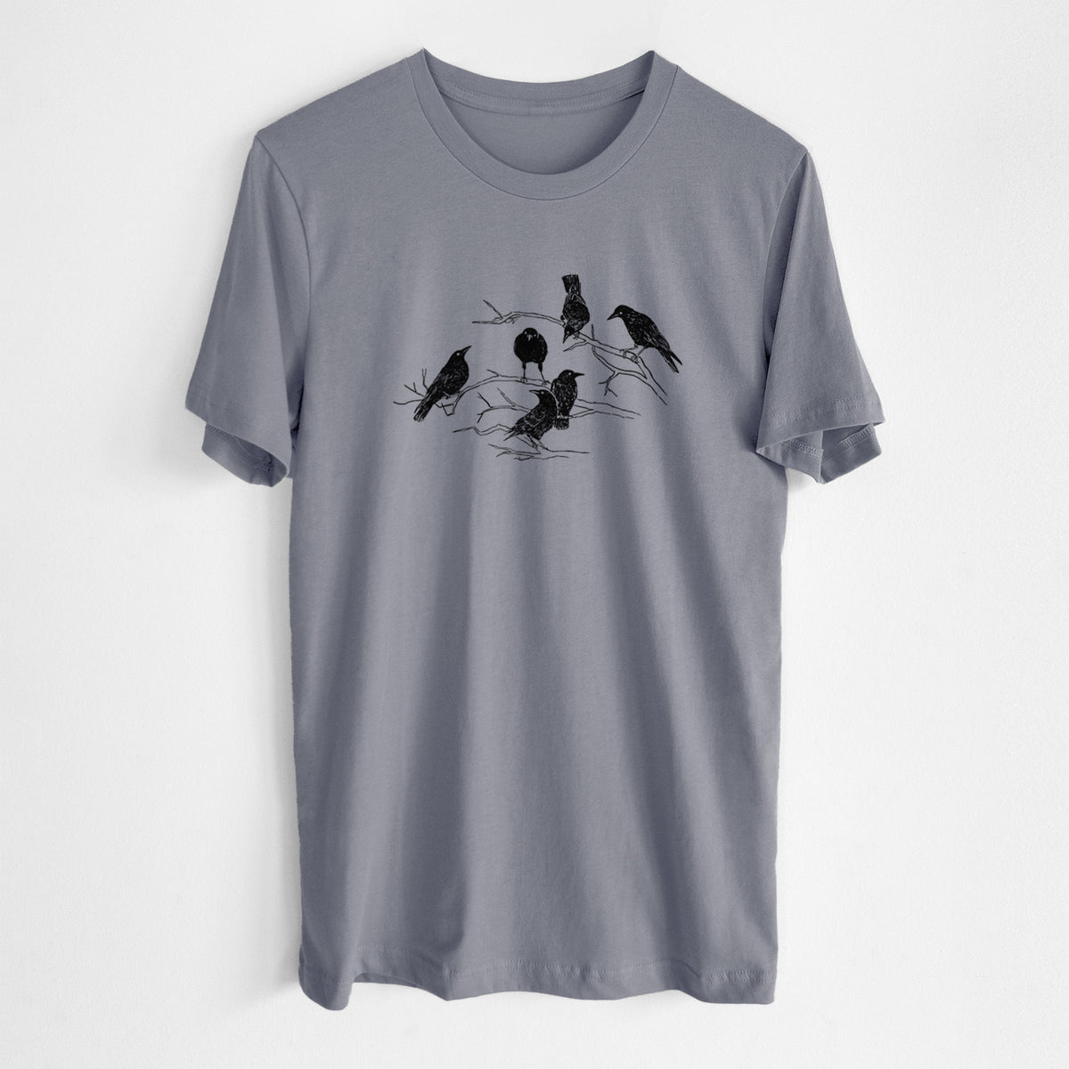 Murder of Crows - Lightweight 100% Cotton Unisex Crewneck