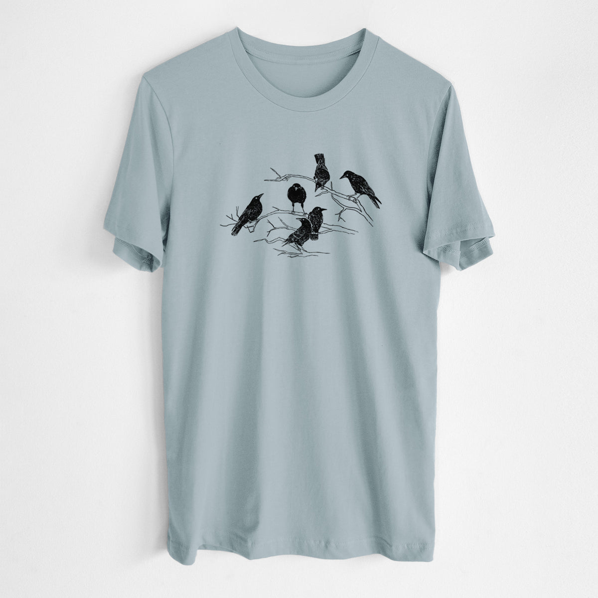 Murder of Crows - Lightweight 100% Cotton Unisex Crewneck