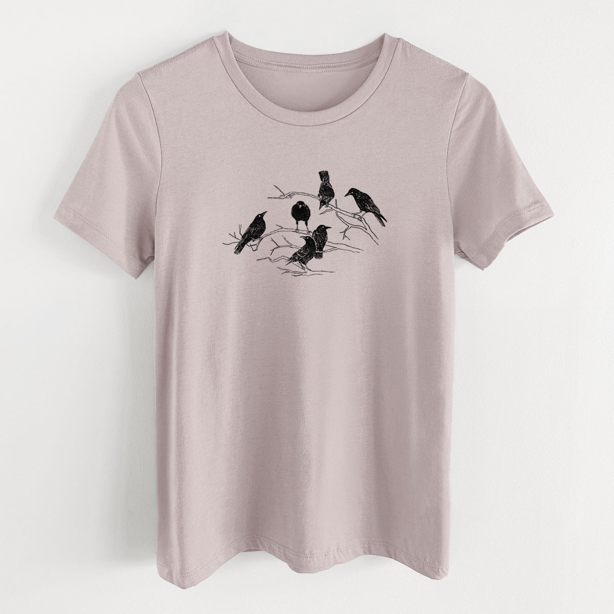 Murder of Crows - Women's Lightweight Relaxed Fit 100% Cotton Crewneck