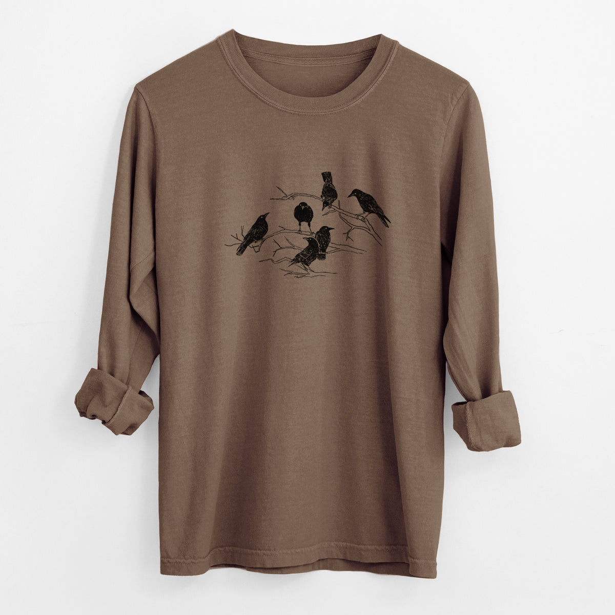 Murder of Crows - Unisex Comfort Colors 100% Cotton Long Sleeve