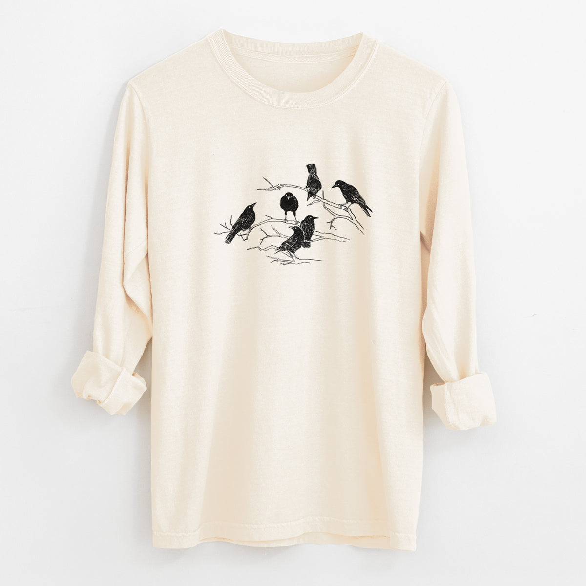 Murder of Crows - Unisex Comfort Colors 100% Cotton Long Sleeve