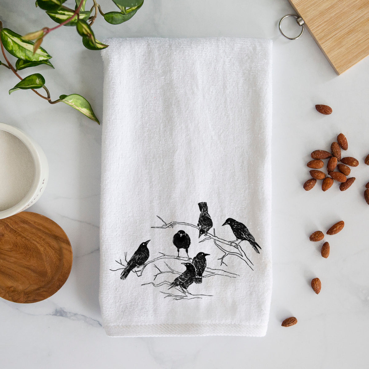 Murder of Crows Premium Decorative Hand Towel