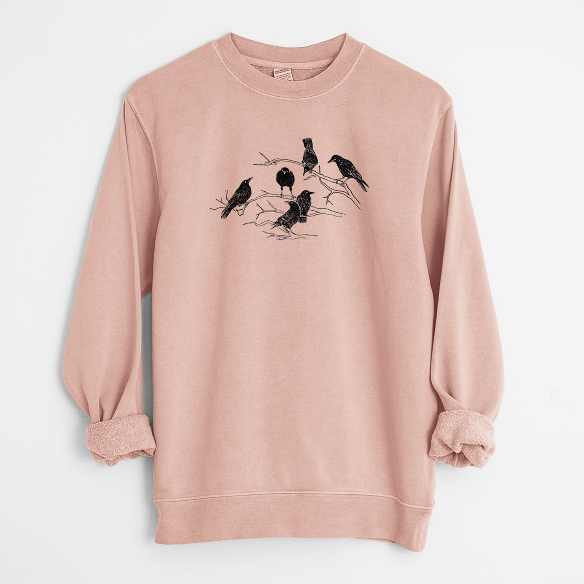 Murder of Crows - Unisex Pigment Dyed Crew Sweatshirt
