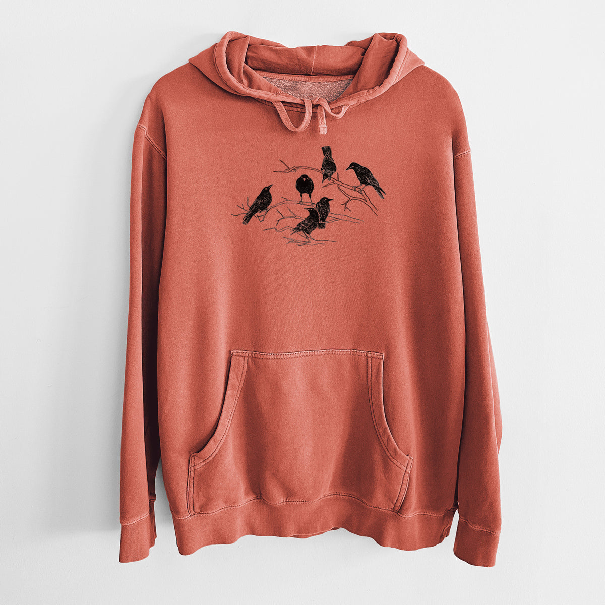 Murder of Crows - Unisex Pigment Dyed Hoodie