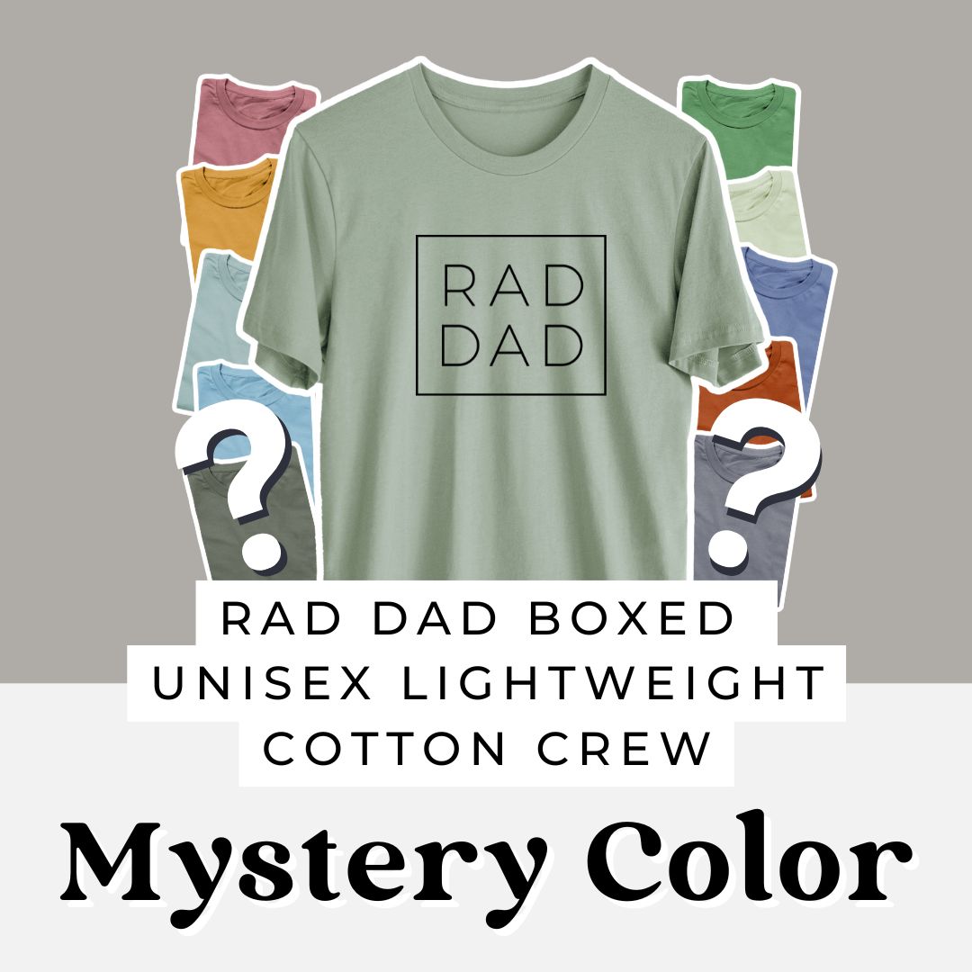 MYSTERY Rad Dad Boxed - Lightweight 100% Cotton Unisex Crewneck
