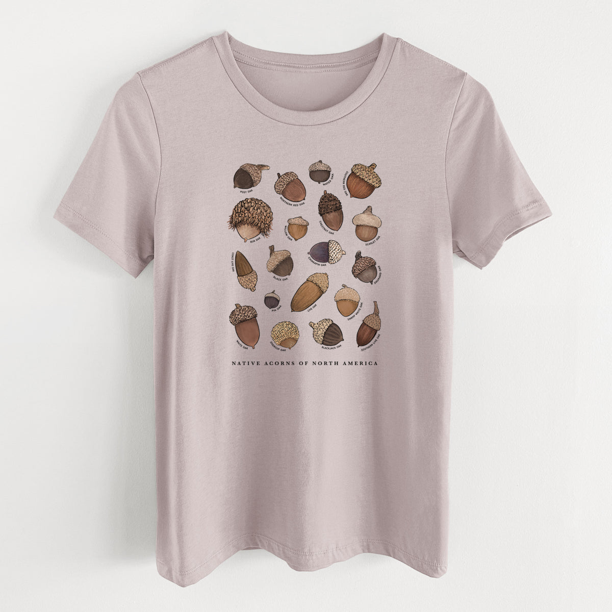 Native Acorns of North America - Women's Lightweight Relaxed Fit 100% Cotton Crewneck