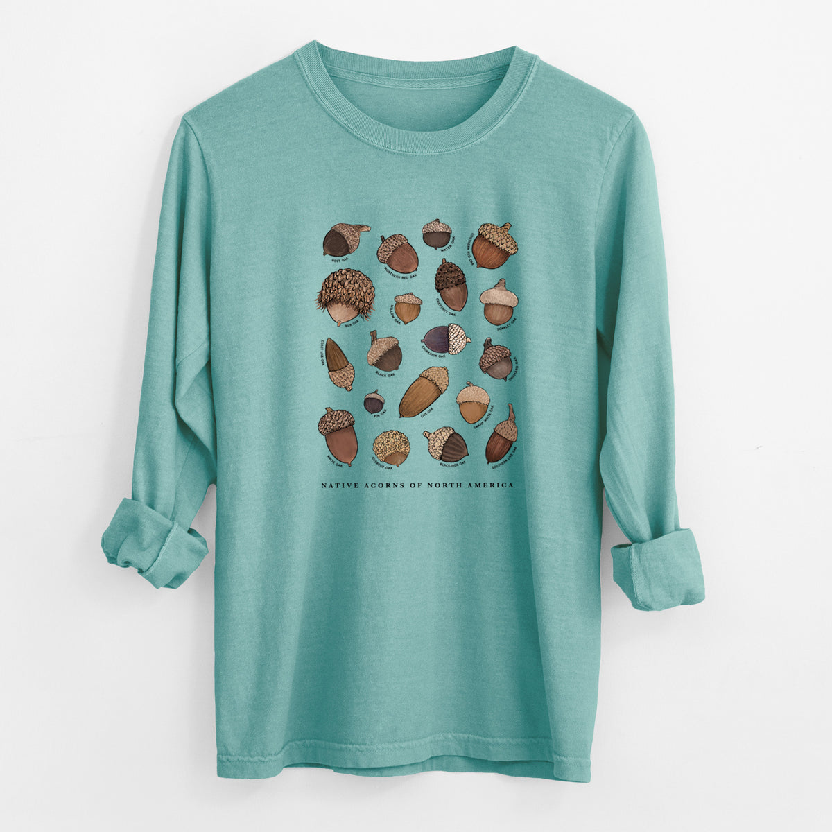 Native Acorns of North America - Unisex Comfort Colors 100% Cotton Long Sleeve