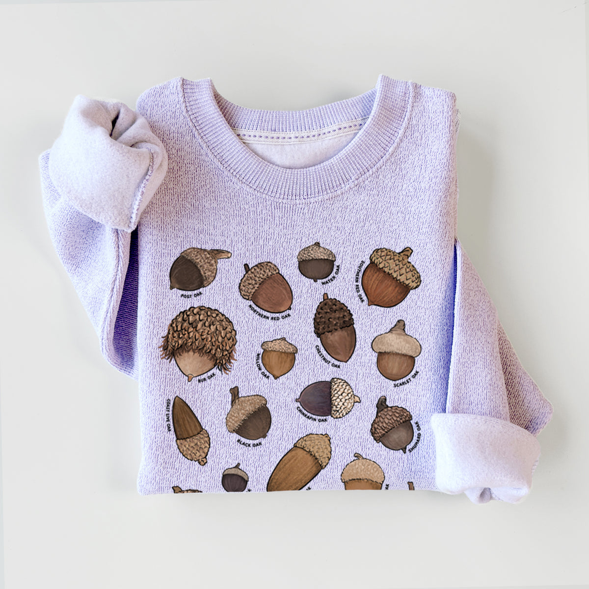 Native Acorns of North America - Knit Sweatshirt