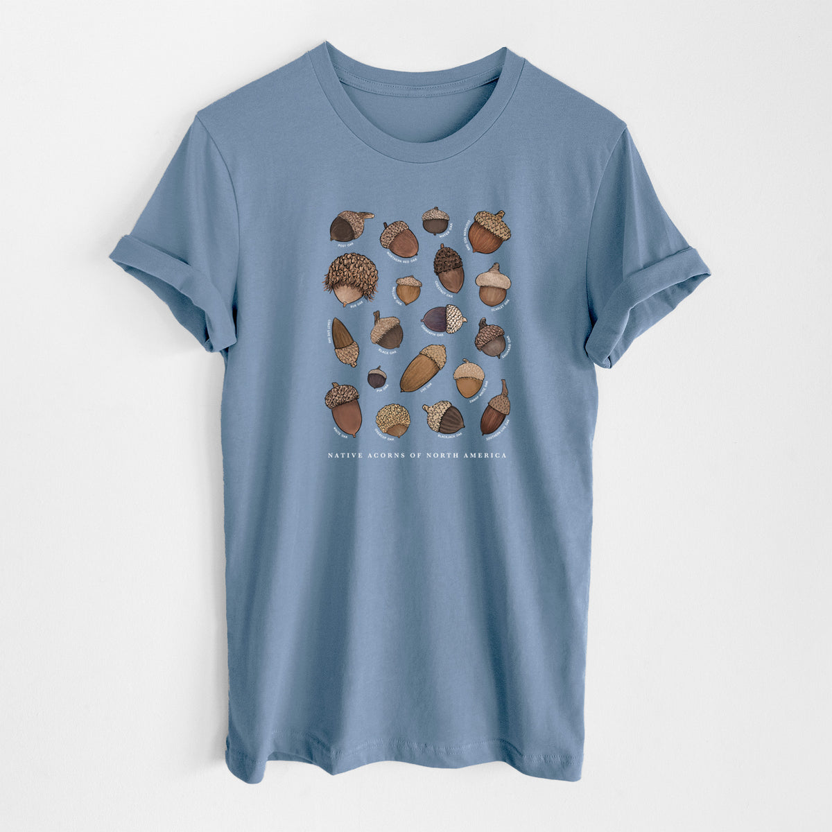 Native Acorns of North America - Lightweight 100% Cotton Unisex Crewneck