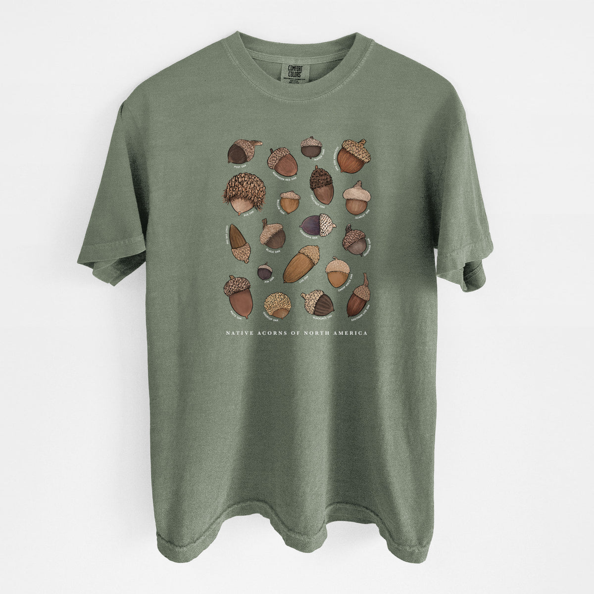 Native Acorns of North America - Unisex Comfort Colors Garment-Dyed Heavyweight T-shirt