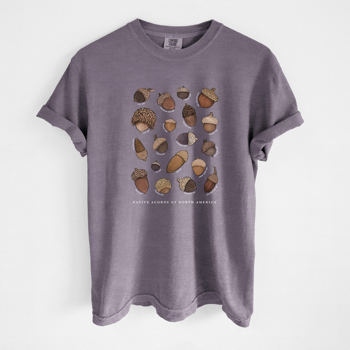 Native Acorns of North America - Unisex Comfort Colors Garment-Dyed Heavyweight T-shirt