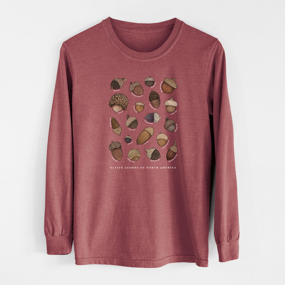 Native Acorns of North America - Unisex Comfort Colors 100% Cotton Long Sleeve