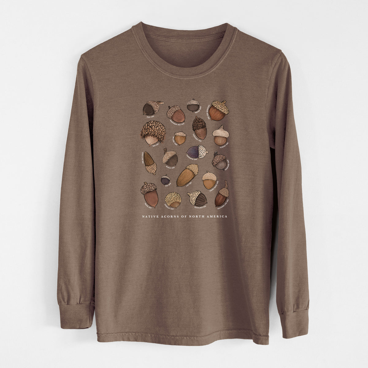 Native Acorns of North America - Unisex Comfort Colors 100% Cotton Long Sleeve