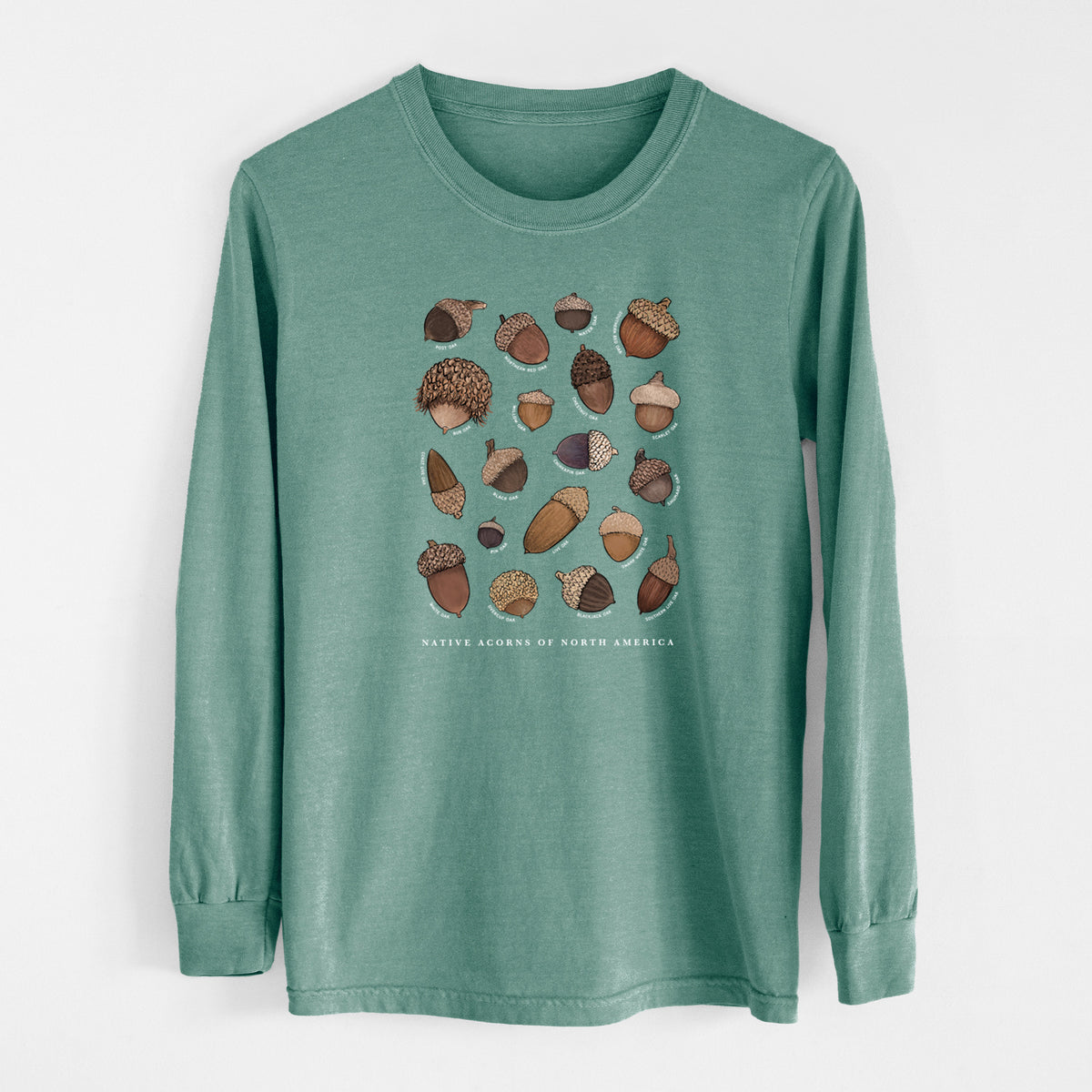 Native Acorns of North America - Unisex Comfort Colors 100% Cotton Long Sleeve