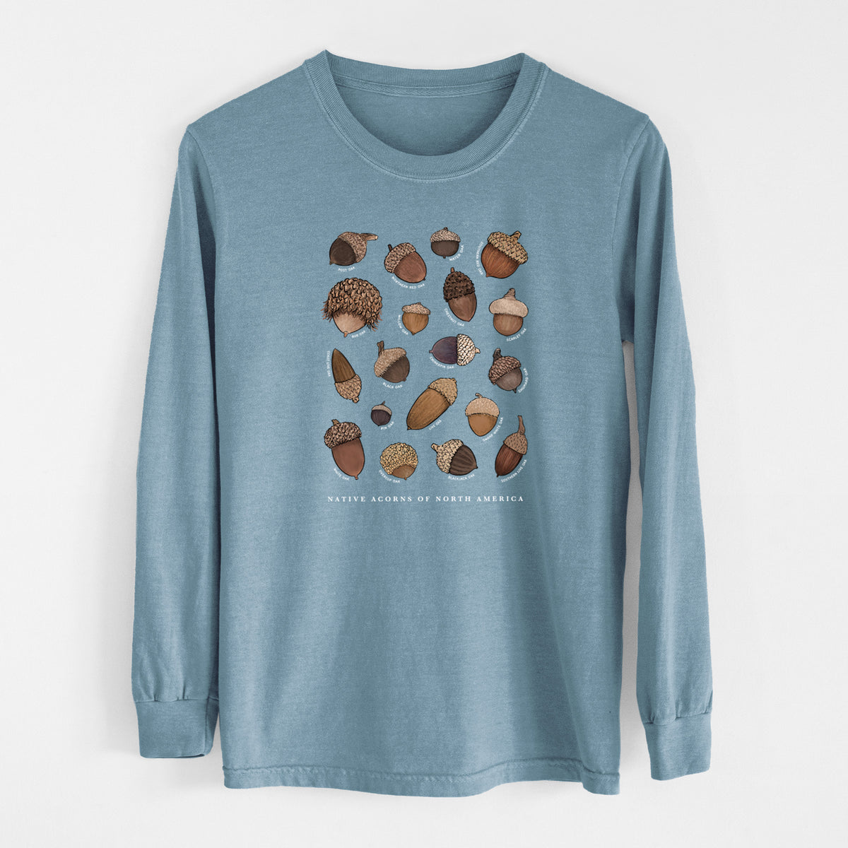 Native Acorns of North America - Unisex Comfort Colors 100% Cotton Long Sleeve