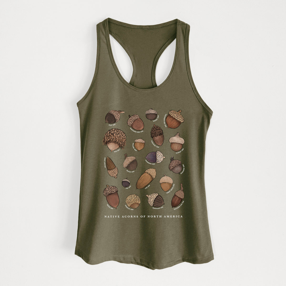 Native Acorns of North America - Women's Racerback Tanktop