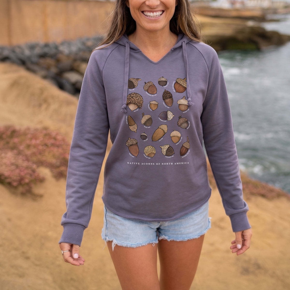 Native Acorns of North America - Cali Wave Hooded Sweatshirt