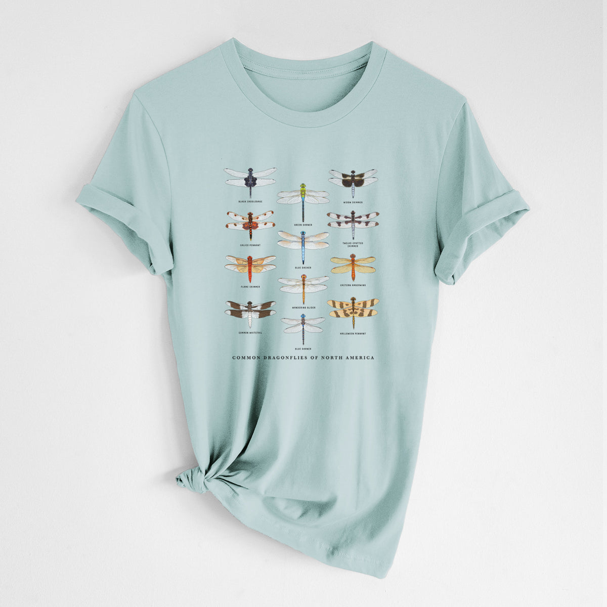 Common Dragonflies of North America - Lightweight 100% Cotton Unisex Crewneck