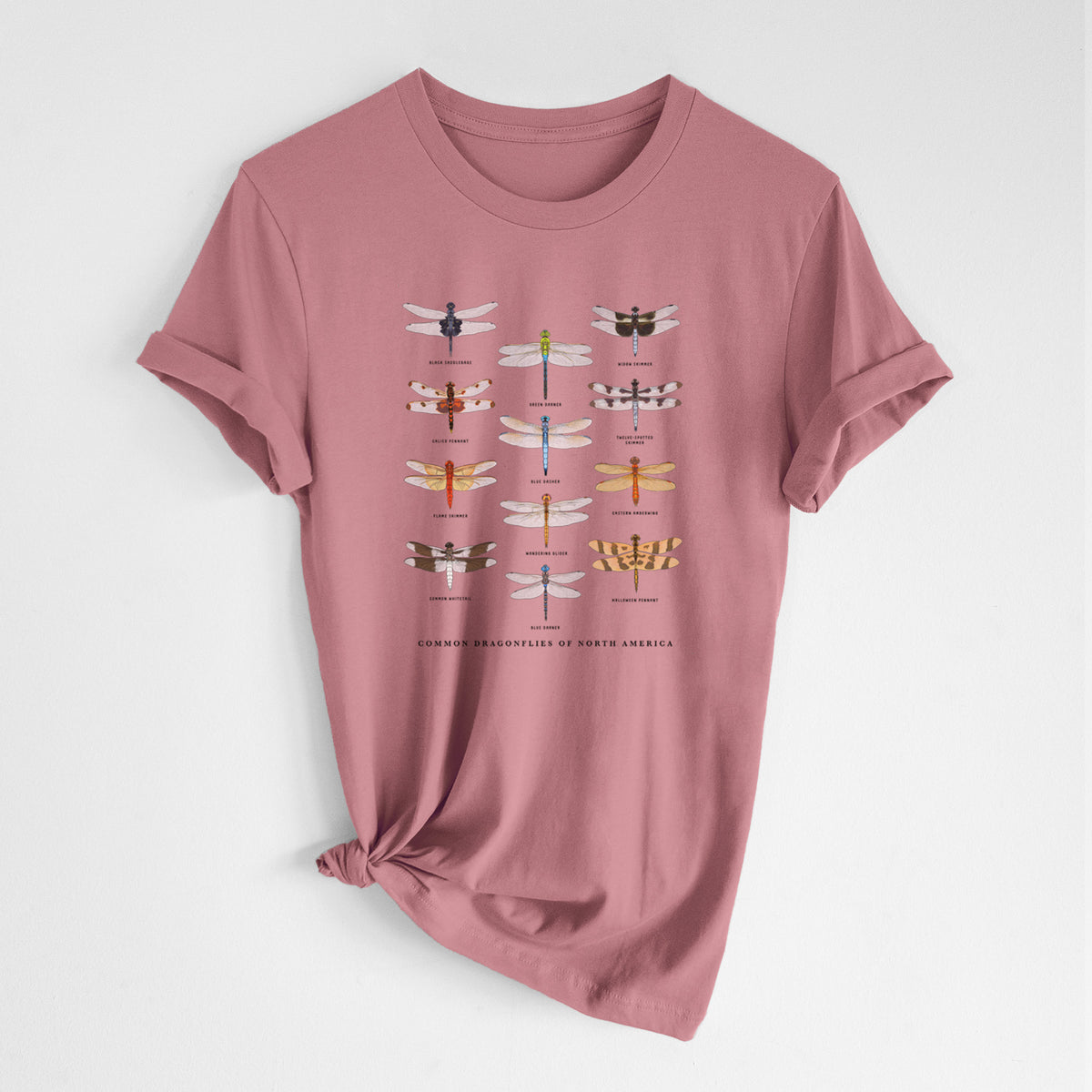 Common Dragonflies of North America - Lightweight 100% Cotton Unisex Crewneck
