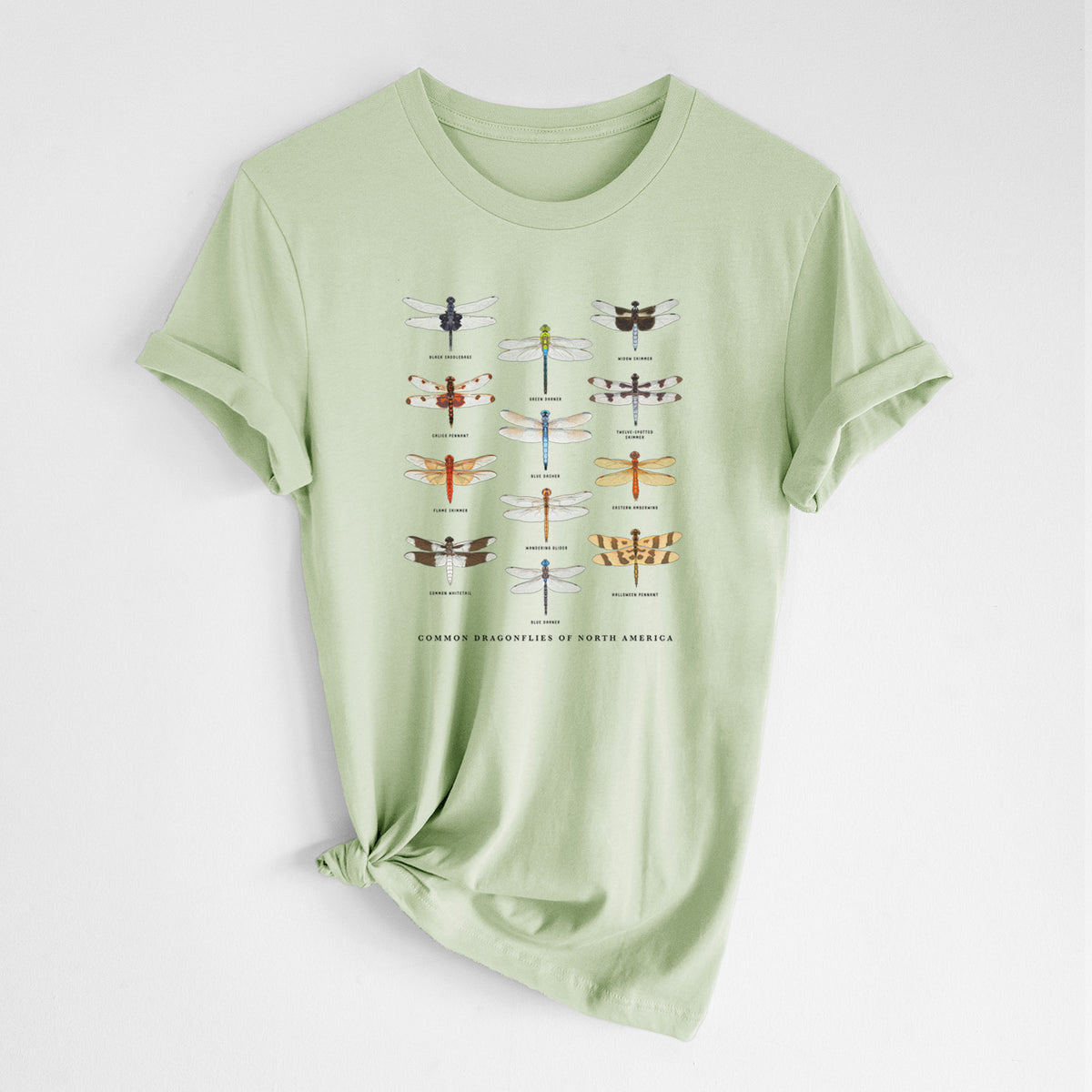 Common Dragonflies of North America - Lightweight 100% Cotton Unisex Crewneck