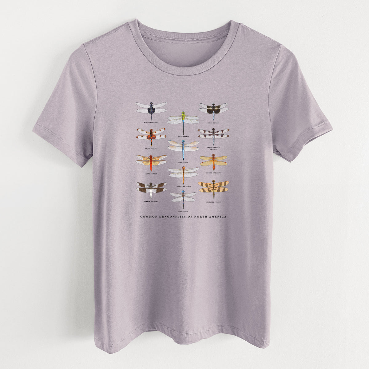 Common Dragonflies of North America - Women's Lightweight Relaxed Fit 100% Cotton Crewneck