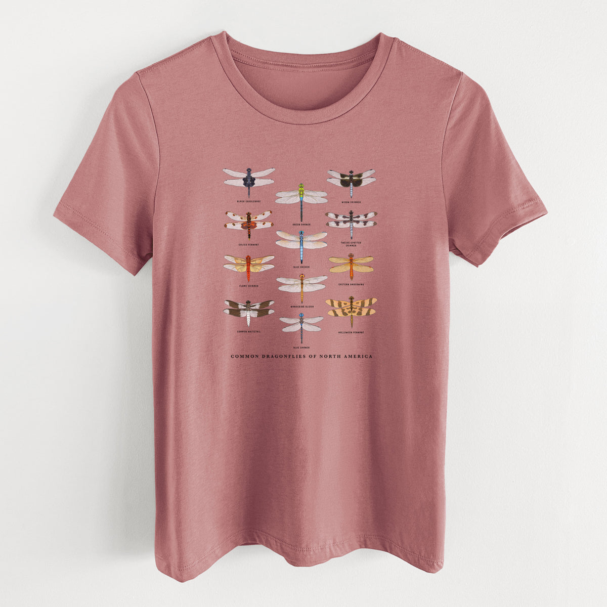 Common Dragonflies of North America - Women's Lightweight Relaxed Fit 100% Cotton Crewneck