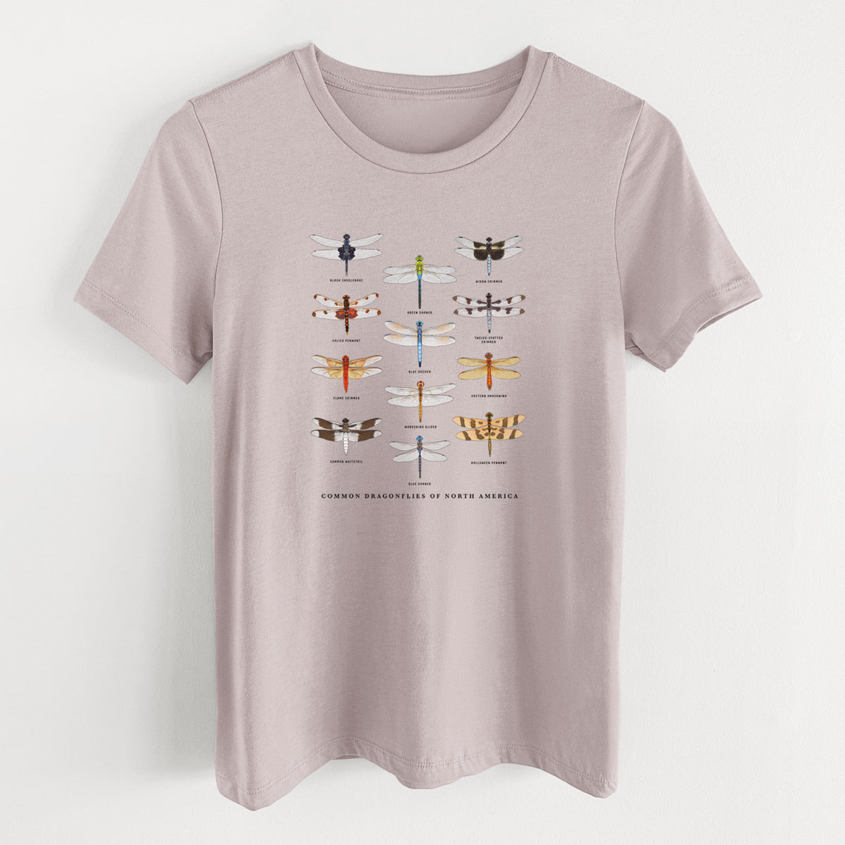 Common Dragonflies of North America - Women's Lightweight Relaxed Fit 100% Cotton Crewneck
