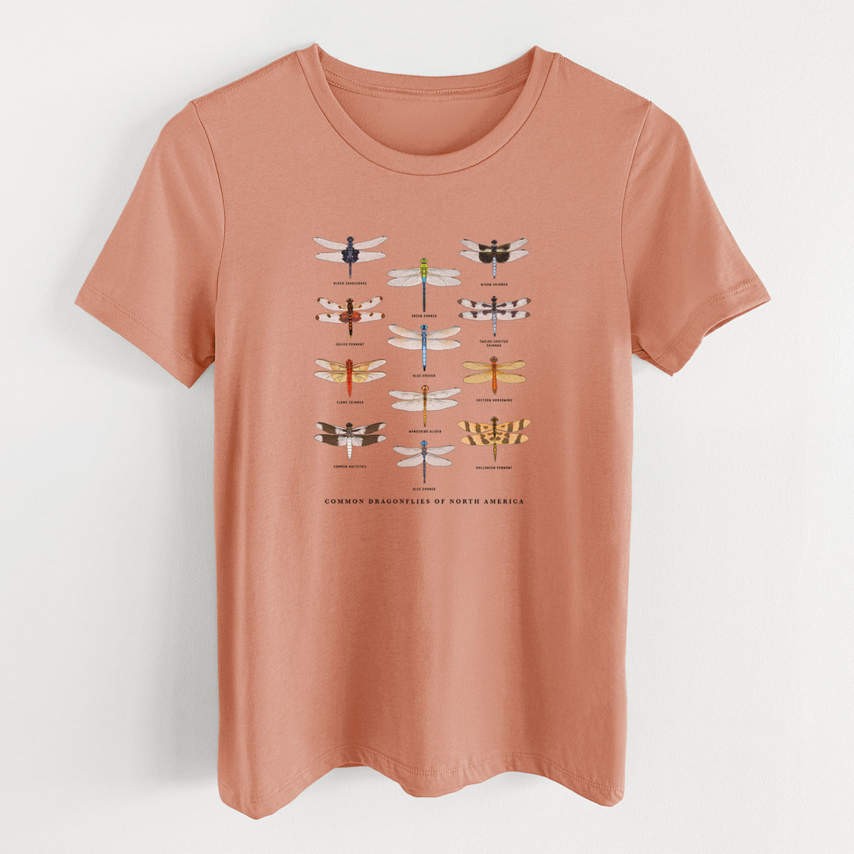 Common Dragonflies of North America - Women's Lightweight Relaxed Fit 100% Cotton Crewneck