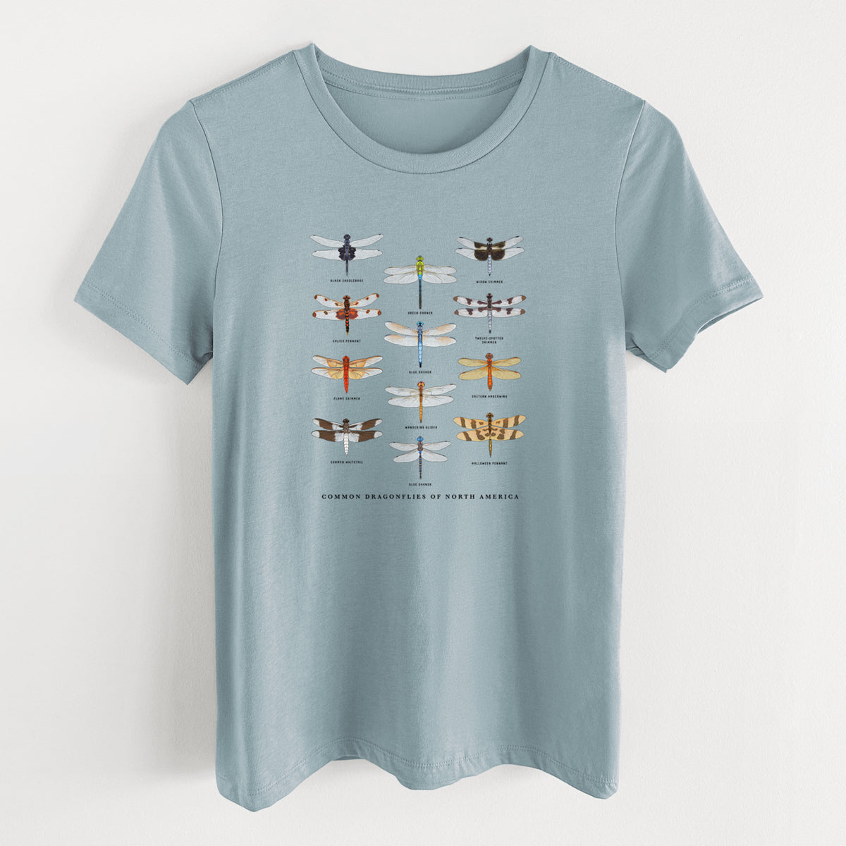 Common Dragonflies of North America - Women's Lightweight Relaxed Fit 100% Cotton Crewneck