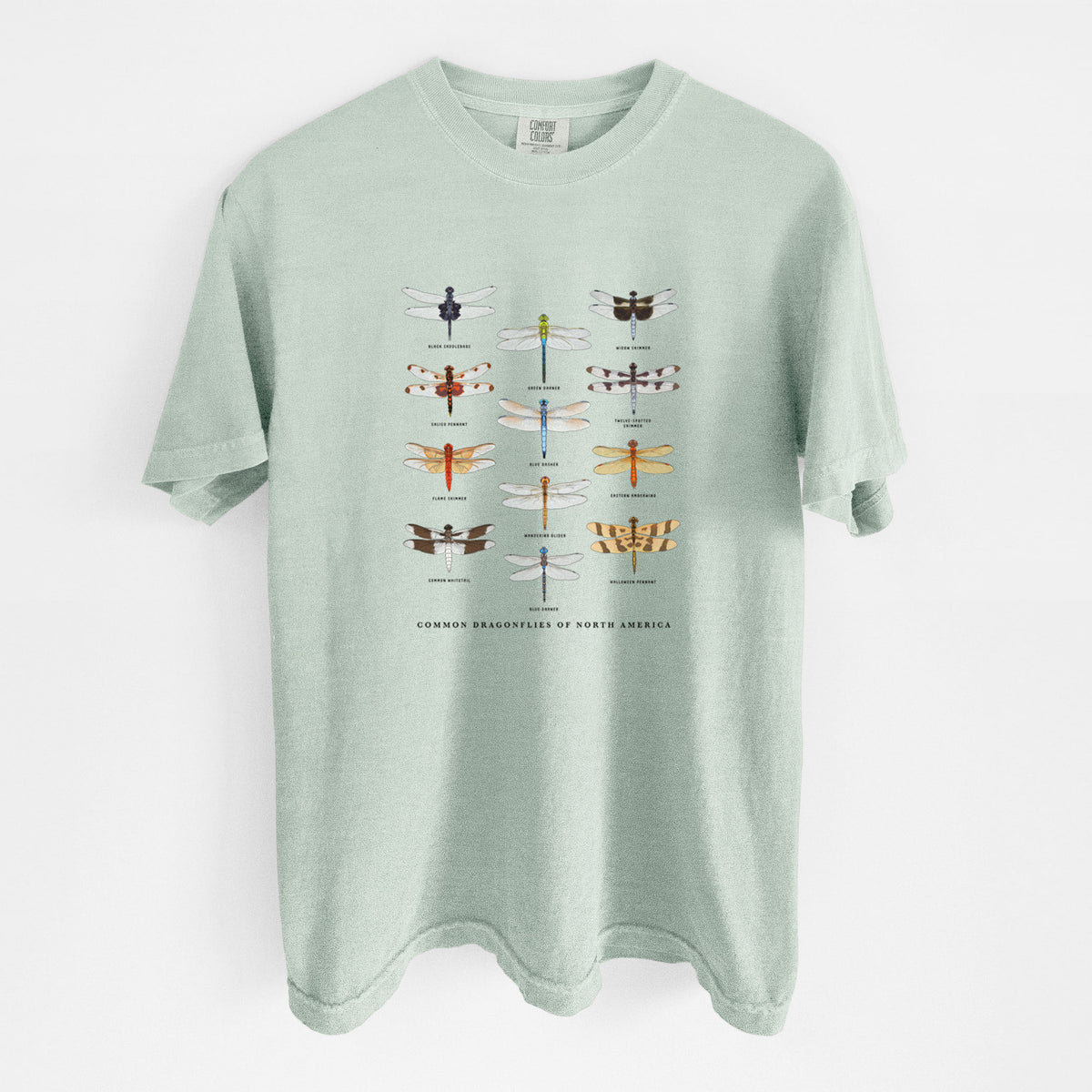 Common Dragonflies of North America - Unisex Comfort Colors Garment-Dyed Heavyweight T-shirt