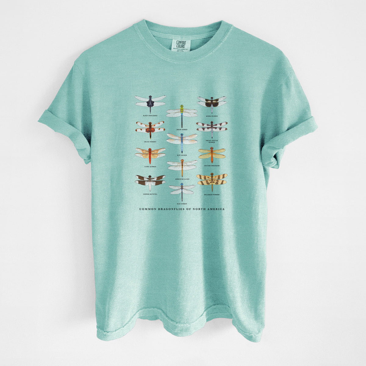 Common Dragonflies of North America - Unisex Comfort Colors Garment-Dyed Heavyweight T-shirt