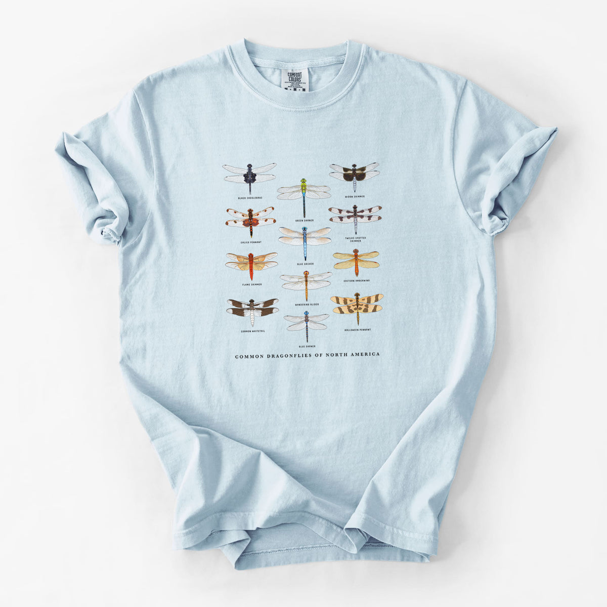 Common Dragonflies of North America - Unisex Comfort Colors Garment-Dyed Heavyweight T-shirt