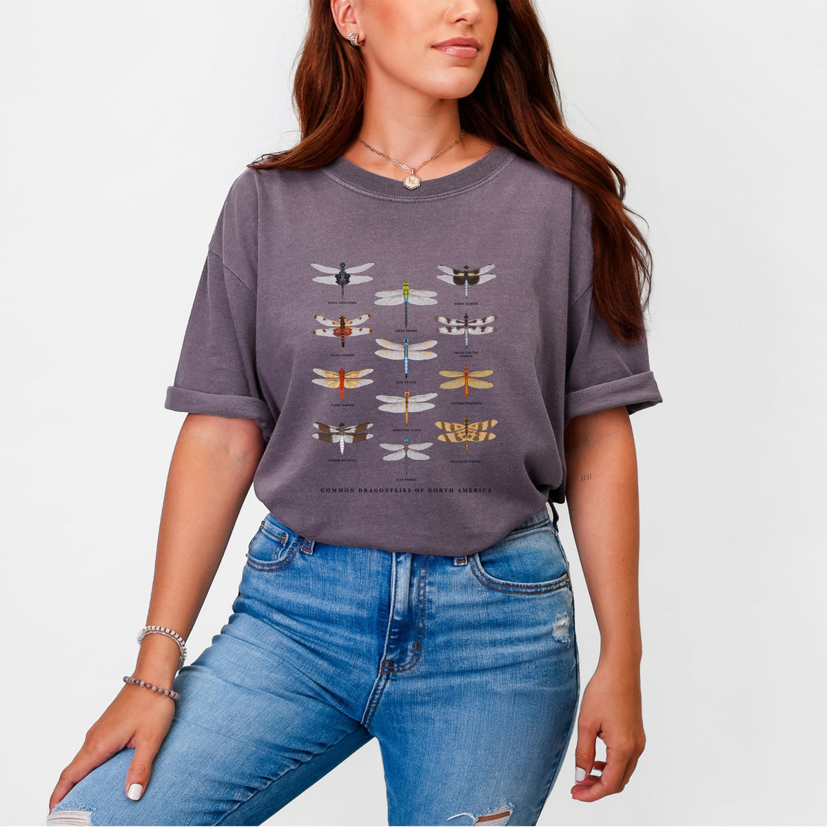 Common Dragonflies of North America - Unisex Comfort Colors Garment-Dyed Heavyweight T-shirt