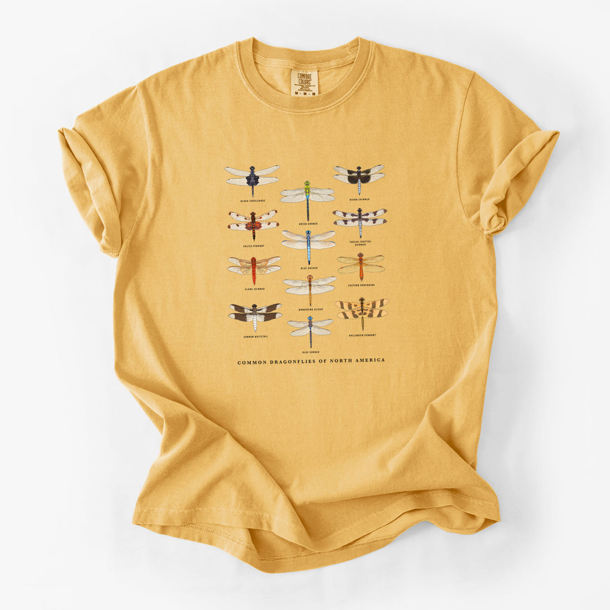 Common Dragonflies of North America - Unisex Comfort Colors Garment-Dyed Heavyweight T-shirt