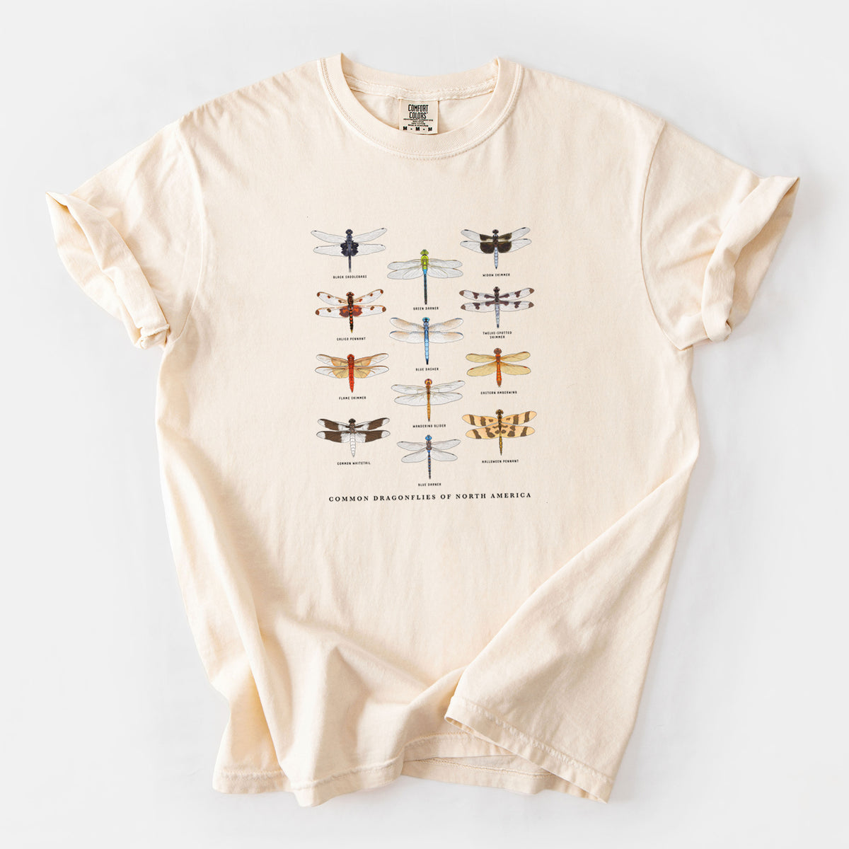 Common Dragonflies of North America - Unisex Comfort Colors Garment-Dyed Heavyweight T-shirt