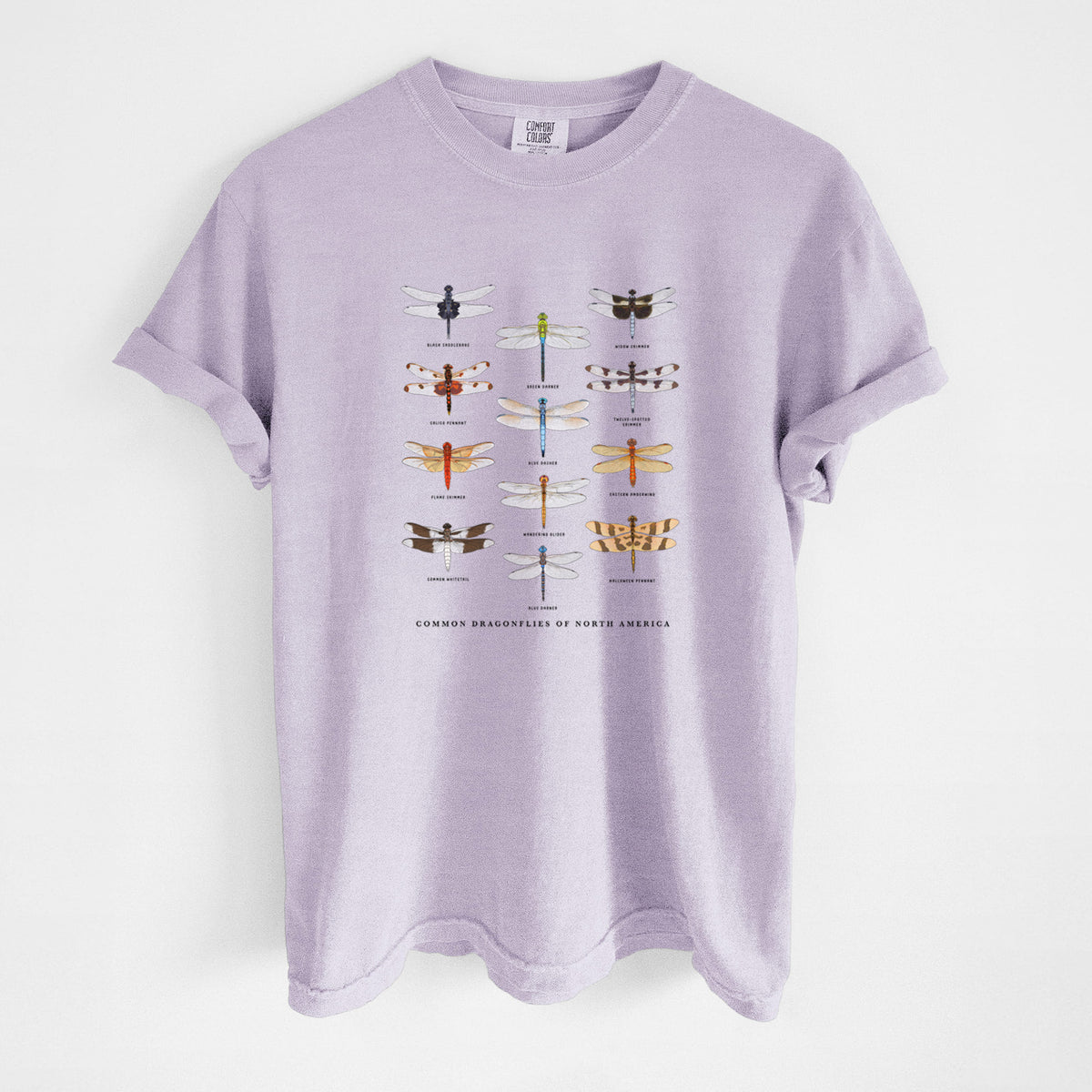 Common Dragonflies of North America - Unisex Comfort Colors Garment-Dyed Heavyweight T-shirt