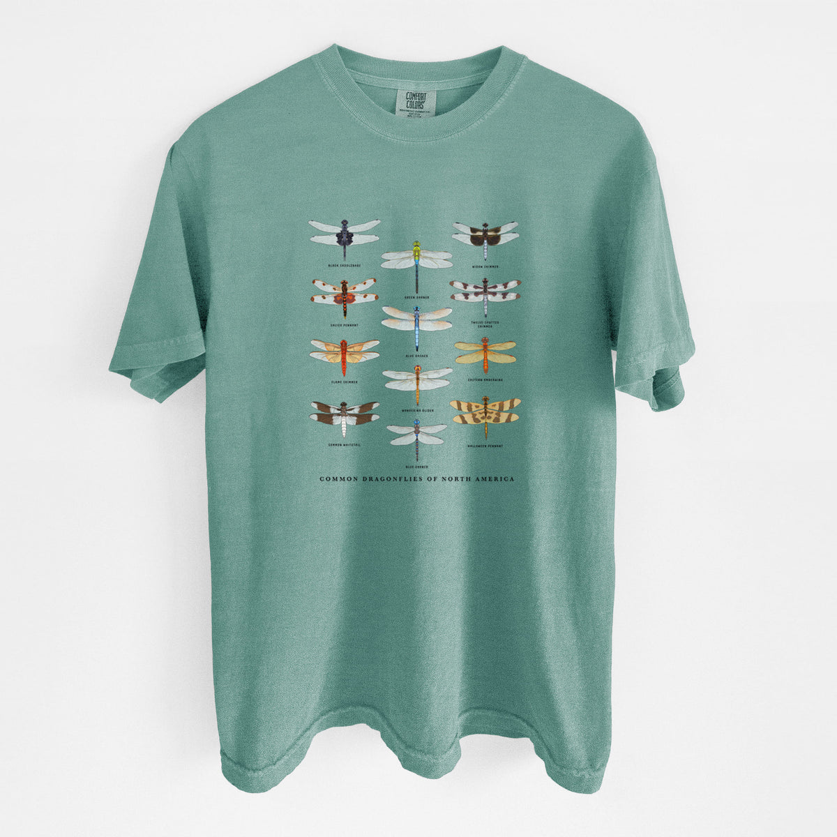 Common Dragonflies of North America - Unisex Comfort Colors Garment-Dyed Heavyweight T-shirt