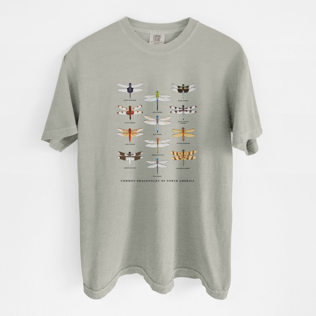 Common Dragonflies of North America - Unisex Comfort Colors Garment-Dyed Heavyweight T-shirt