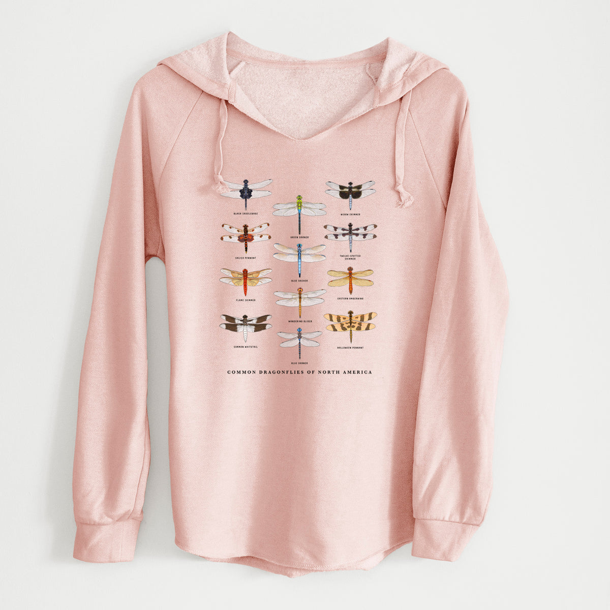 Common Dragonflies of North America - Cali Wave Hooded Sweatshirt