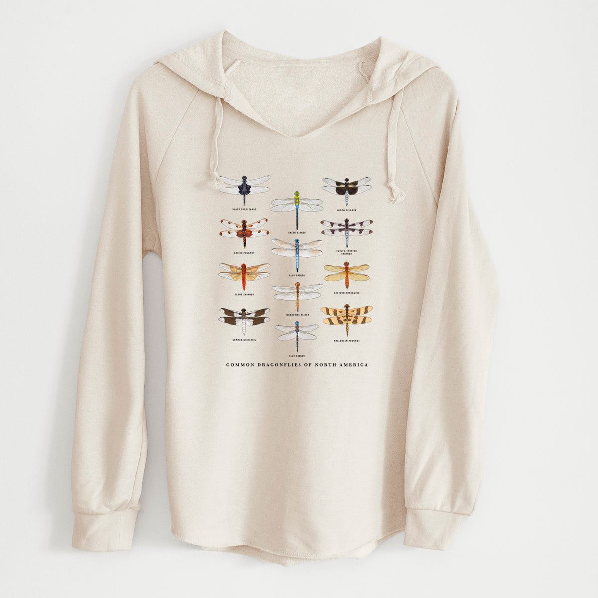 Common Dragonflies of North America - Cali Wave Hooded Sweatshirt