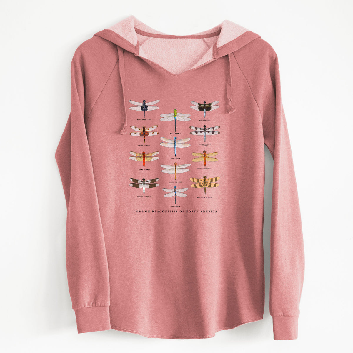 Common Dragonflies of North America - Cali Wave Hooded Sweatshirt