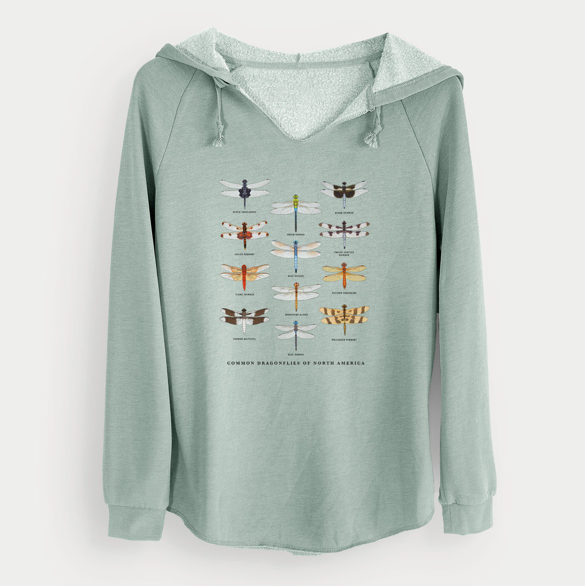 Common Dragonflies of North America - Cali Wave Hooded Sweatshirt