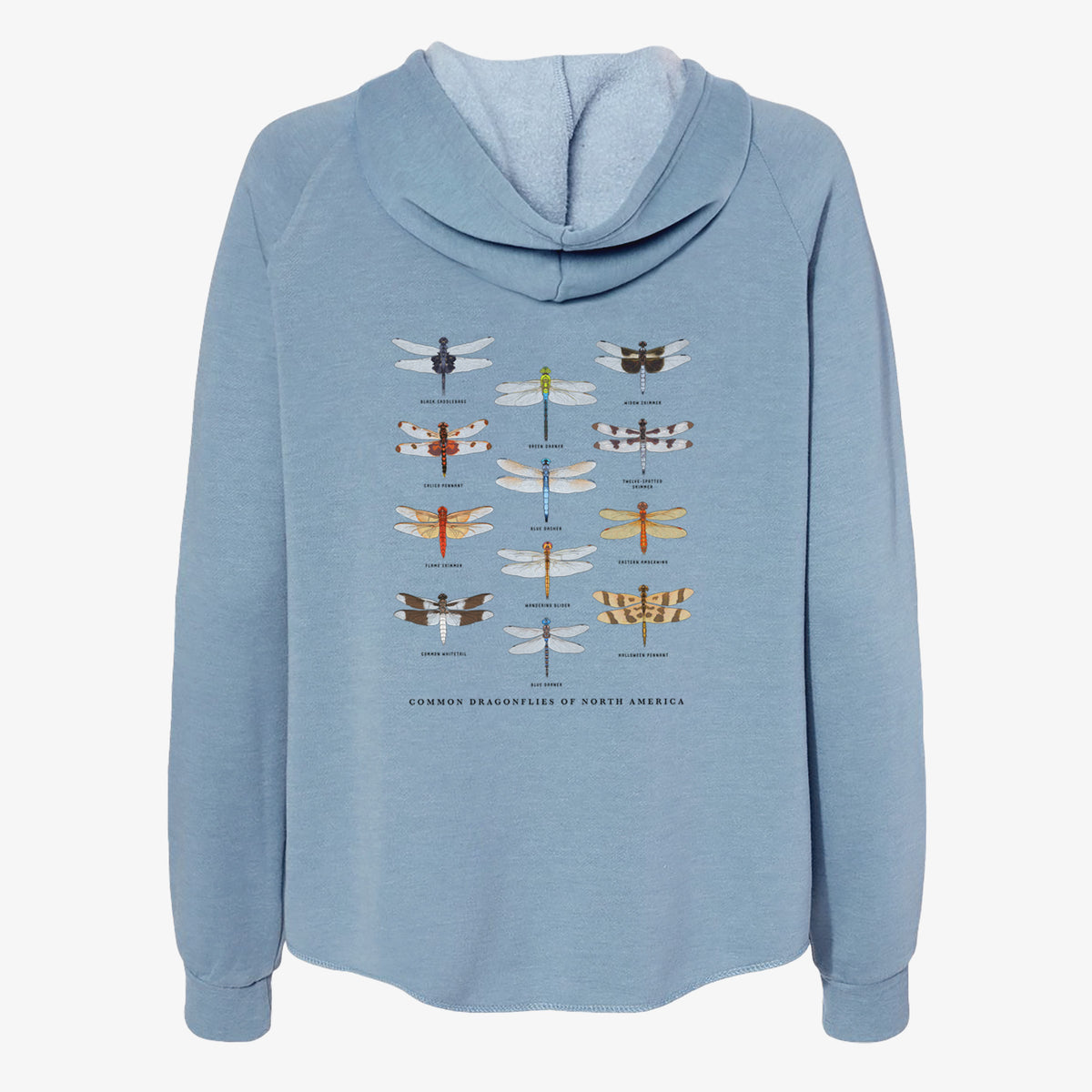 Common Dragonflies of North America - Women's Cali Wave Zip-Up Sweatshirt