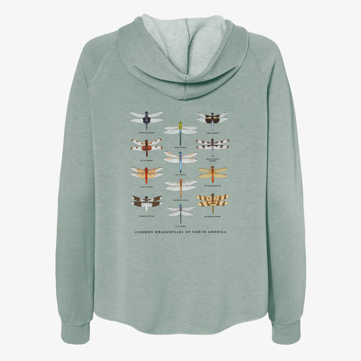 Common Dragonflies of North America - Women's Cali Wave Zip-Up Sweatshirt