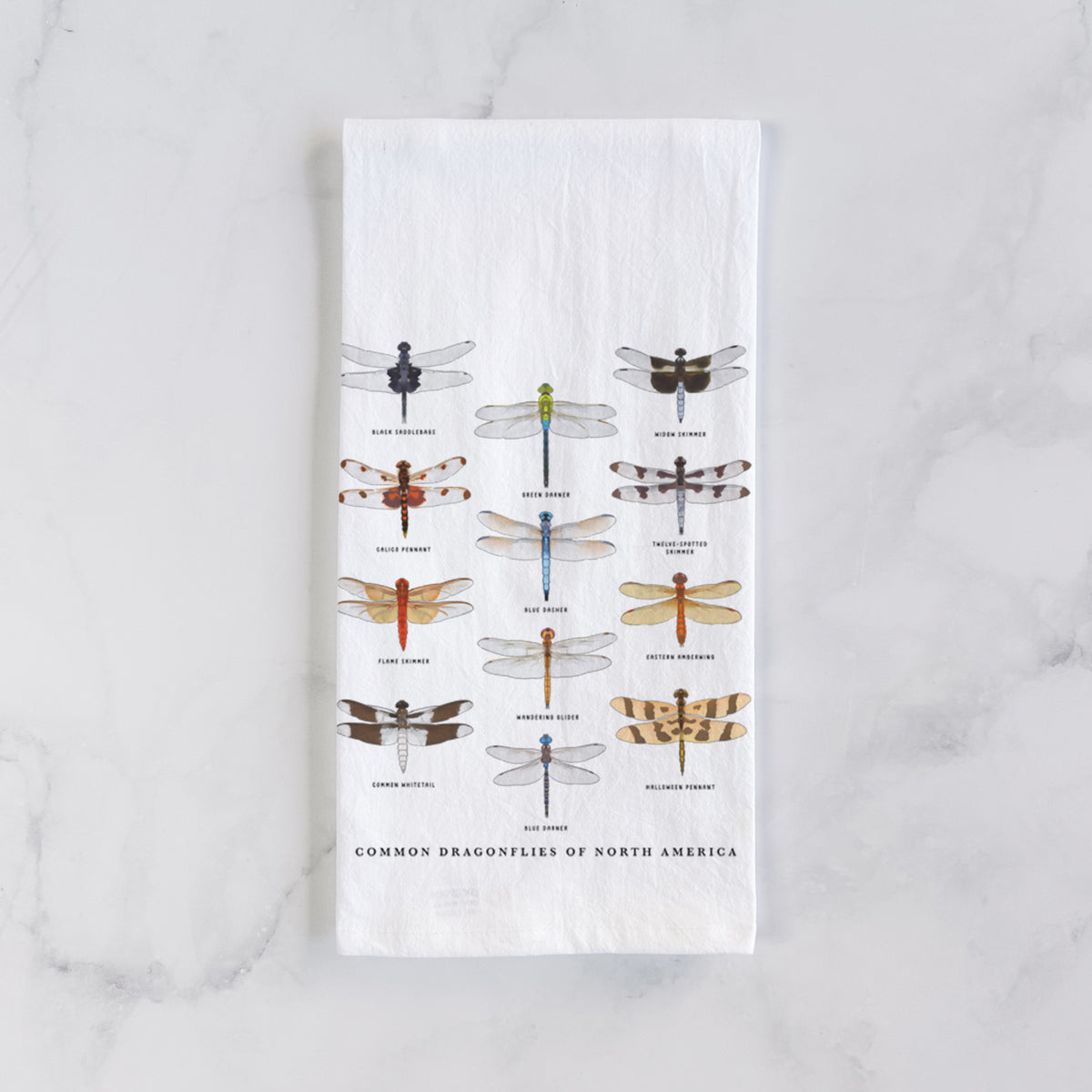 Common Dragonflies of North America Tea Towel