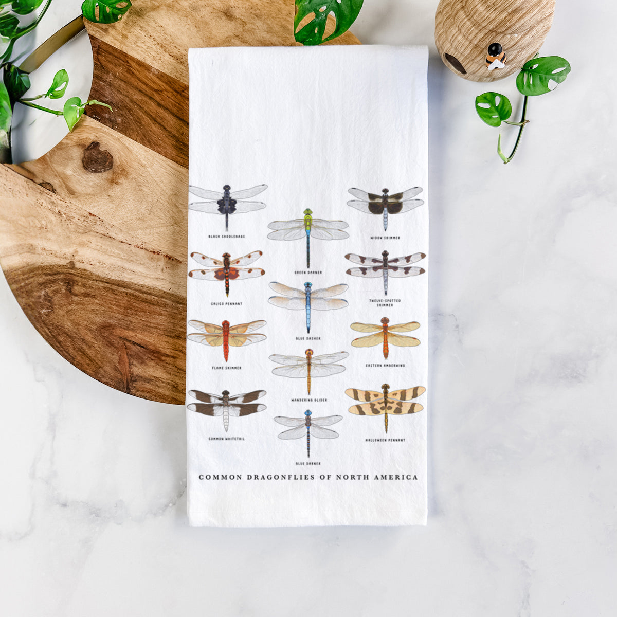 Common Dragonflies of North America Tea Towel