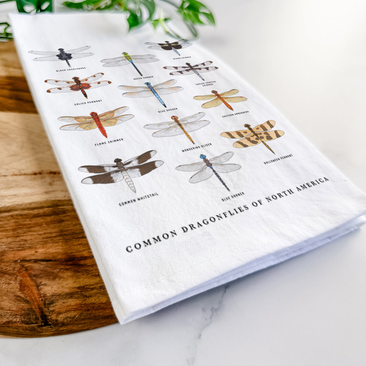 Common Dragonflies of North America Tea Towel