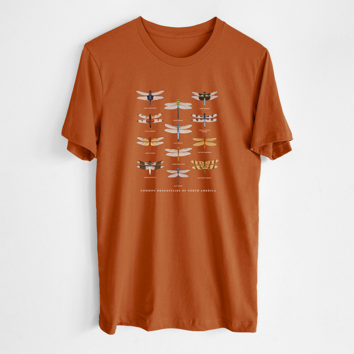 Common Dragonflies of North America - Lightweight 100% Cotton Unisex Crewneck