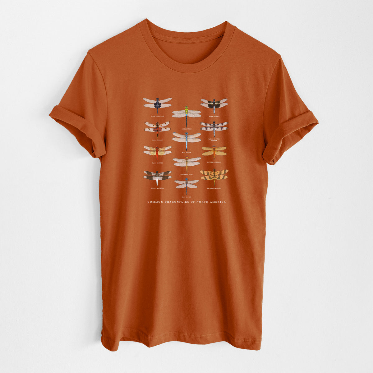Common Dragonflies of North America - Lightweight 100% Cotton Unisex Crewneck