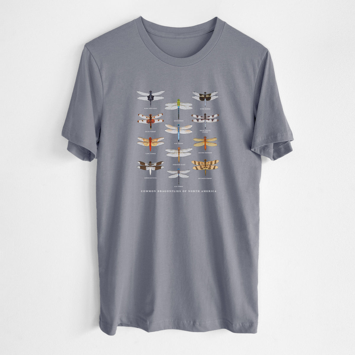 Common Dragonflies of North America - Lightweight 100% Cotton Unisex Crewneck